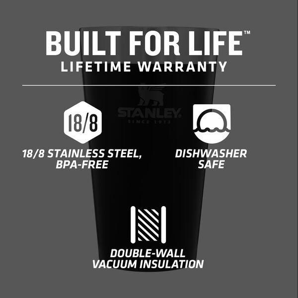  STANLEY Adventure Stacking Beer Pint 0.47L Charcoal - Travel  Mug Keeps Beer Cold for 4 Hours - Stainless Steel Beer Mug - Stacks  Infinitely - Double Wall Vacuum Insulation - Dishwasher Safe : Sports &  Outdoors