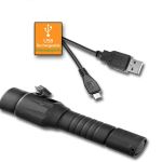 AlpinPro Flashlight Rechargeableble with USB TM-03R 300Lumens IPX7
