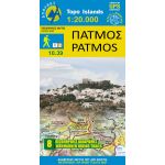 Patmos Map 1:20.000 Published by Anavasi