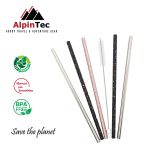 AlpinTec Οικολογικά Καλαμάκια Ίσια 8mm