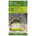 Map Mt Mainalo - Artemisio 1:40.000 Published by Anavasi