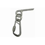 Raumer Stainless Steel Anchor Superstar Ø10x80 Stainless Stee Ring And “Ring Safety 13" Carabiner