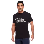 Black Diamond Stacked Logo T-Shirt Men's Black
