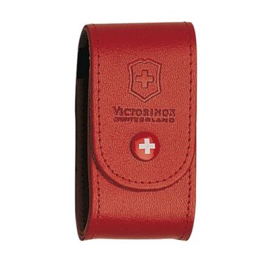 Victorinox Big Leather Belt Pouch Red 5-8 Layers