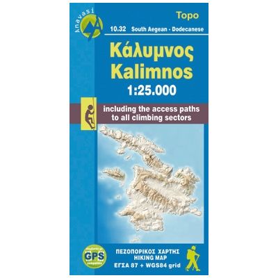 Map Kalimnos 1:25.000 Published by Anavasi