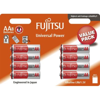Fujitsu Batteries Alkaline AA/LR6/1.5V (8 Τεμάχια)
