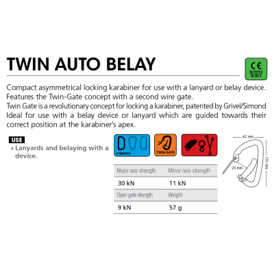 Beal Twin Auto Belay