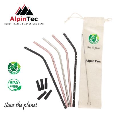 AlpinTec Οικολογικά Καλαμάκια Γυριστά 6mm