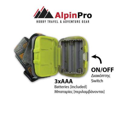 AlpinPro Φακός Kεφαλής CA-3178 200 Lumens IPX4