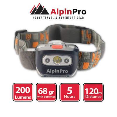 AlpinPro Φακός Kεφαλής CA-3178 200 Lumens IPX4