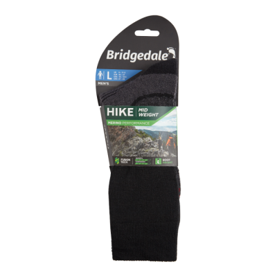Bridgedale Hike Midweight Boot Black Men’s