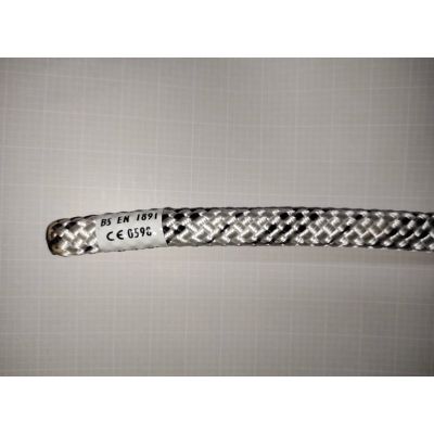 Marlow Static Lsk Access Rope 11mm White With Black Fleck