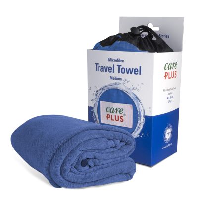 Care Plus Microfibre Medium Travel Towel 60 x 120cm Blue