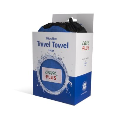Care Plus Microfibre Large Travel Towel 75 x 150cm Blue