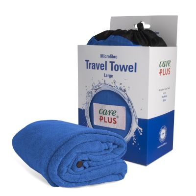 Care Plus Microfibre Large Travel Towel 75 x 150cm Blue