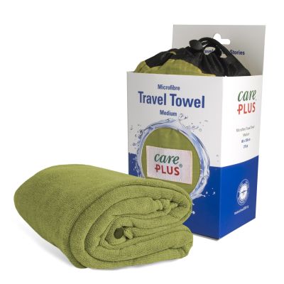 Care Plus Microfibre Medium Travel Towel 60 x 120cm Green
