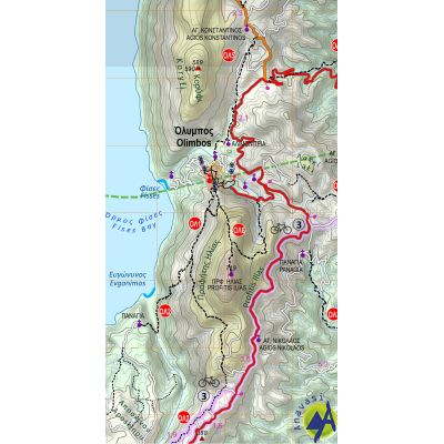 Χάρτης Κάρπαθος Σαρία Πεζοπορικός Χάρτης 1:43 000 Εκδόσεις Ανάβαση