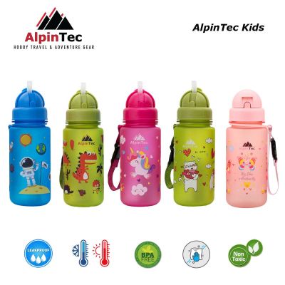 AlpinTec Water Bottles 400ml Kids Dino