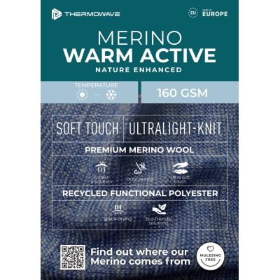 Thermowave Ισοθερμικό Merino Warm Active Long Sleeve Shirt Ink Melange Μen's