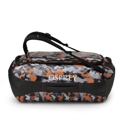 Osprey Duffel Bag Transporter 65 Black Orange Camo Unisex