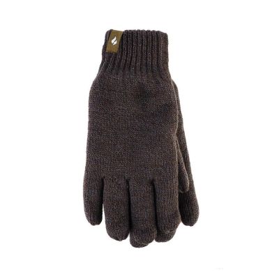 Heat Holders Thermal Gloves Khaki Men's