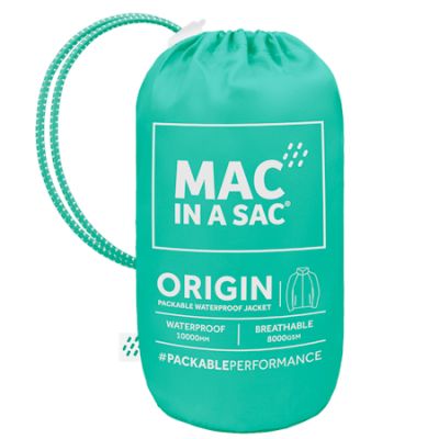 Mac In A Sac Origin 2 Waterproof Packable Jacket Women's Tiffany Green