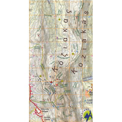 Χάρτης Νότια Πίνδος, Τζουμέρκα - Περιστέρι - Κόζιακας 1:50.000 Εκδόσεις Ανάβαση