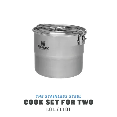 Stanley Adventure Stainless Steel Cook Set For Two 1.0L