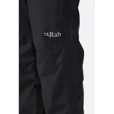 Rab Downpour Eco Waterproof Full Zip Pants Black Men's