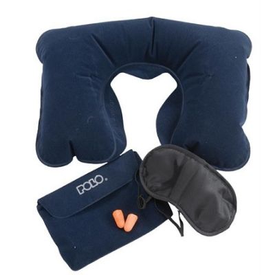 Polo Sleep Set Pillows Ear Eye Mask