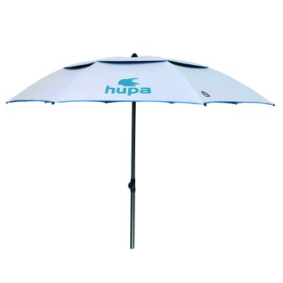 Hupa Oasis BlackOut Beach Umbrella 2m Diameter Light Grey