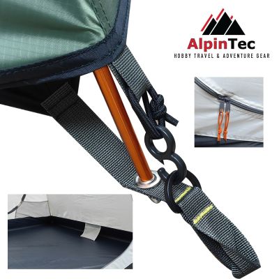 AlpinTec OLYMPUS 1 Single Person Tent 3-4 Seasons Green