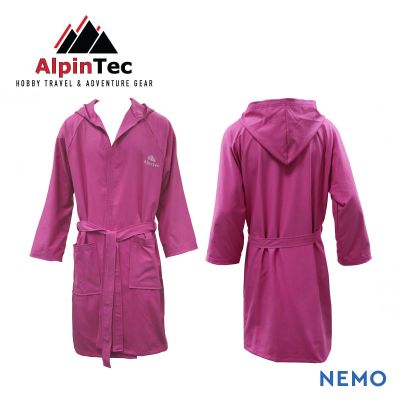 AlpinPro Adult Bathrobe Nemo Microfiber Pink