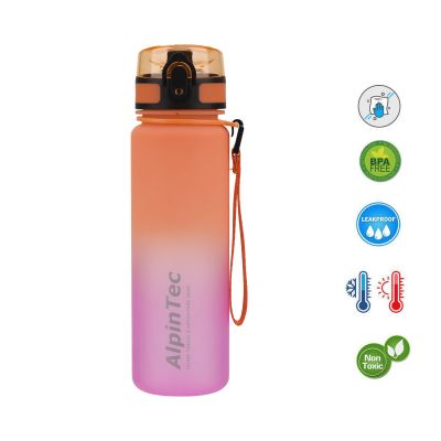 AlpinTec Water Bottle Mood 500ml Orange Purple