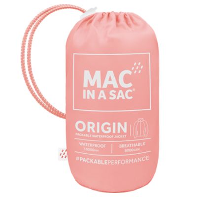 Mac In A Sac Origin 2 Waterproof Packable Jacket Women's Soft Coral