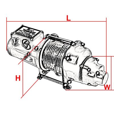 Protekt Rup 504 Electric Rope Winch 1 Phase 230V AC