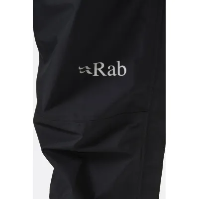 Rab Downpour Eco Waterproof Full Zip Pants Women's Black