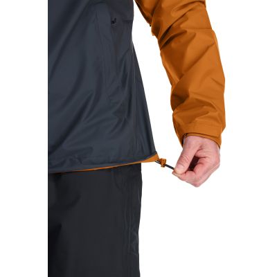 Rab Downpour Eco Waterproof Jacket Men's Marmalade Beluga