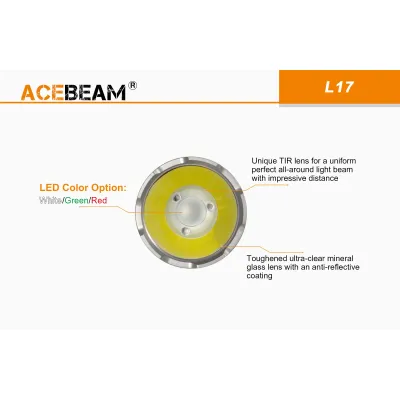 Ace Beam L17 Tactical Flashlight Led White  IP68