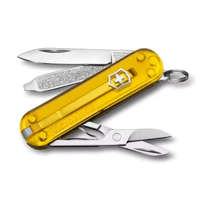 Victorinox Classic SD Transparent Pocket Knife Tuscan Sun
