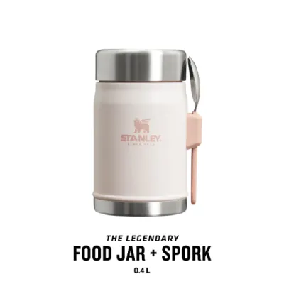 Stanley Classic Legendary Food Jar + Spork 0.4L Rose Quartz
