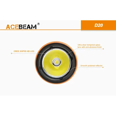 Ace Beam D20 Φακός Κατάδυσης