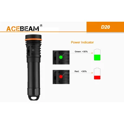 Ace Beam D20 Diving Flashlight